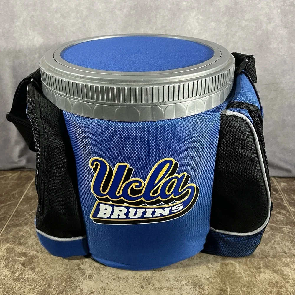 UCLA Bruins Cooler Ice Chest Collegiate Bucket Adjustable Strap Side Pockets